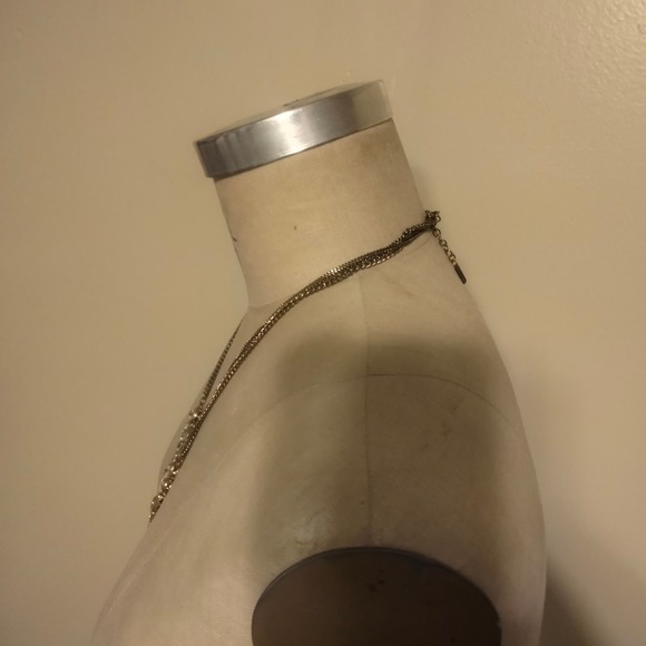 Iris Apfel & Bajalia Clear Rhinestone Gold Toned Statement Necklace - Picture 13 of 15